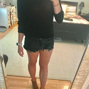 Blank NYC pleather shorts